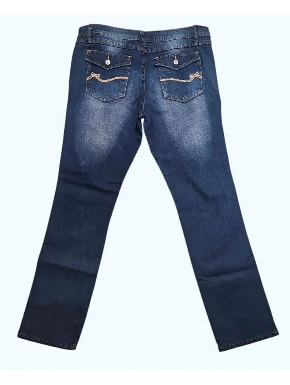 Y2K Tommy Girl Jeans – Youth 15 R – Dark Blue Stretch Denim – Straight Leg, NWT